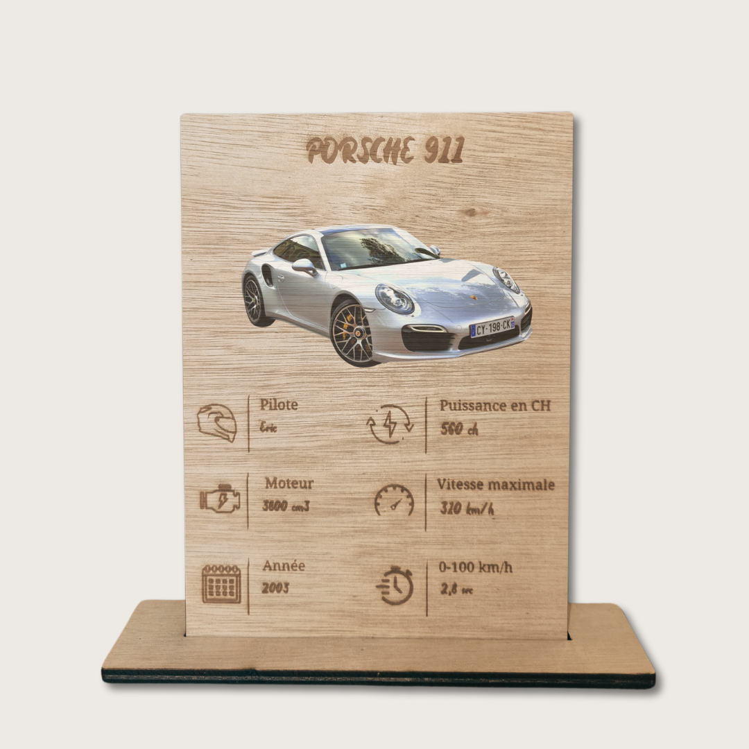 Plaque en bois personnalisable
